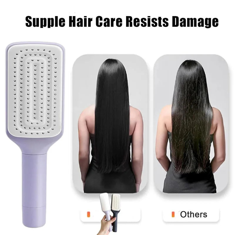 Brosse à Cheveux Autonettoyante "Sérénité"