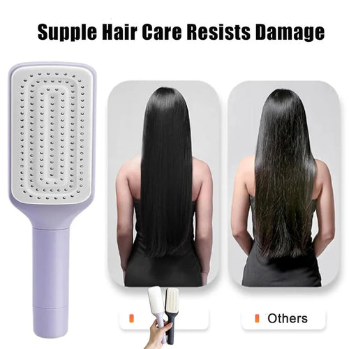Brosse à Cheveux Autonettoyante "Sérénité"