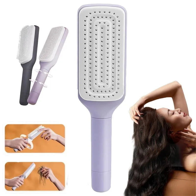Brosse à Cheveux Autonettoyante "Sérénité"
